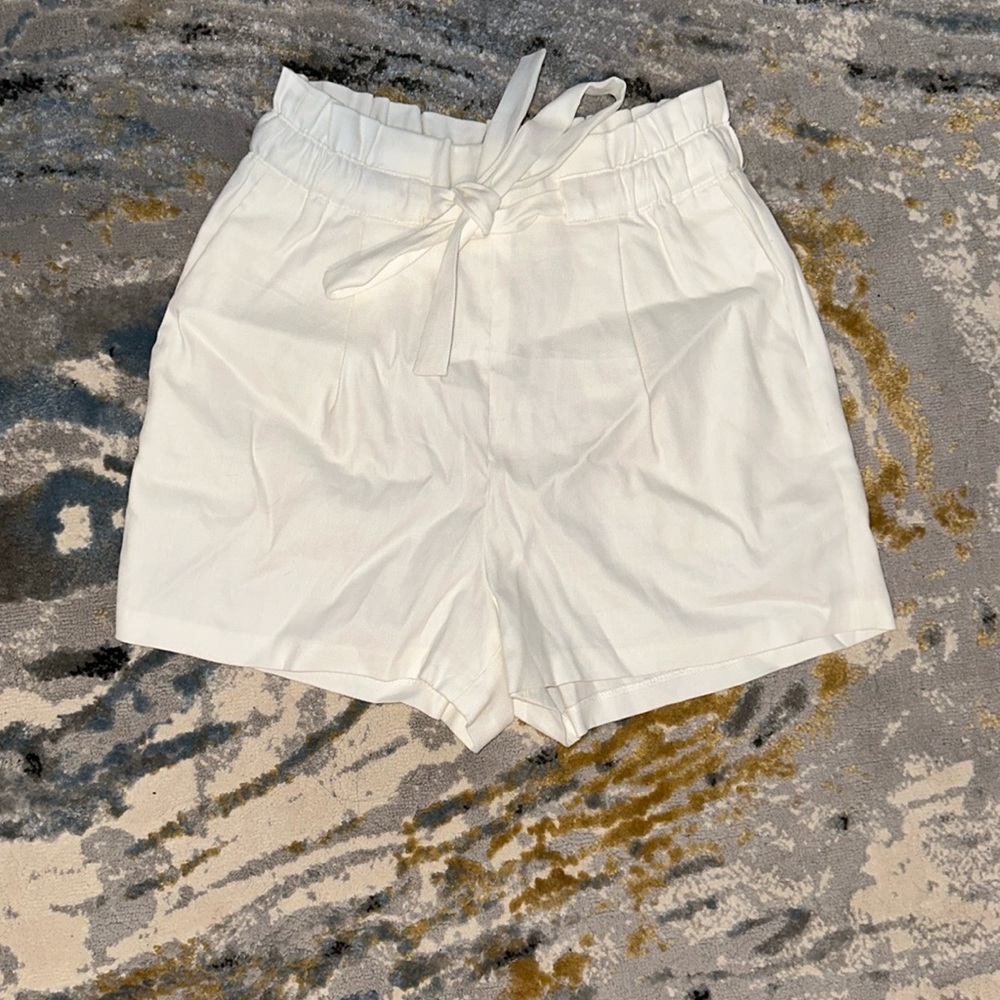 Women’s Express High Waisted White Shorts
